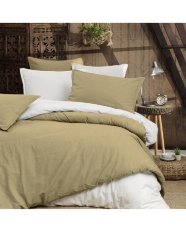 Housse de couette en coton lavé biologique  corde 240x220 cm
