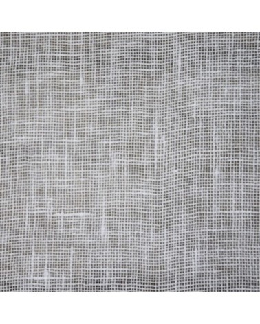 Brise bise en lin blanc et broderies 60X120 CM