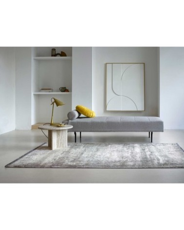 Tapis tissé fin Vintage beige gris pour salon, chambre 225x160