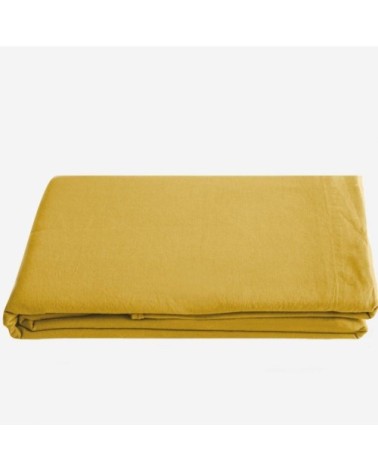 Drap plat en Coton Curry 240x300 cm cm