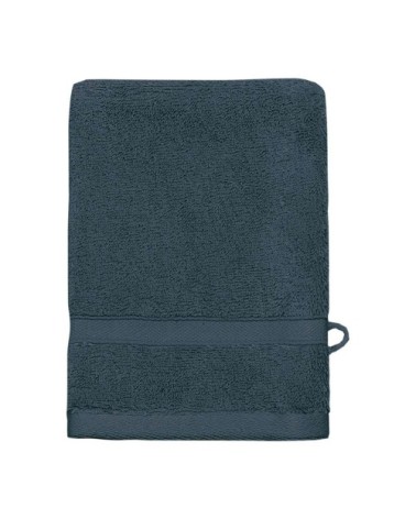 Lot de 3 gants de toilette 600 gr/m²  indigo 16x22 cm