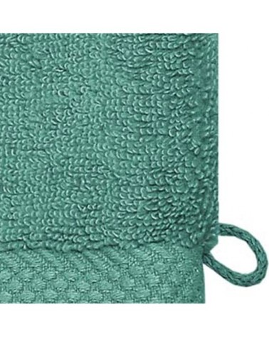 3 gants de toilette zéro twist 560gr/m²  aqua sea 16x22 cm