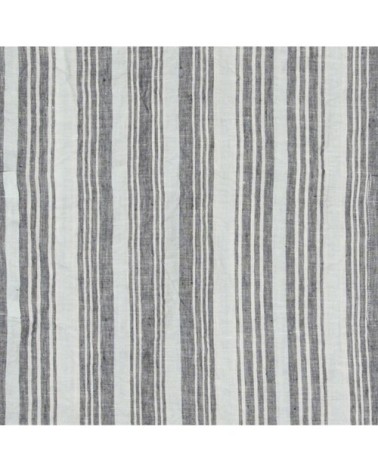 Tablier japonais en lin lavé  anthracite Taille unique