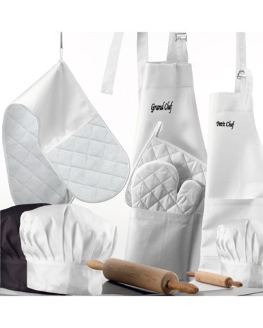 Toque  en coton noir 27 x 33