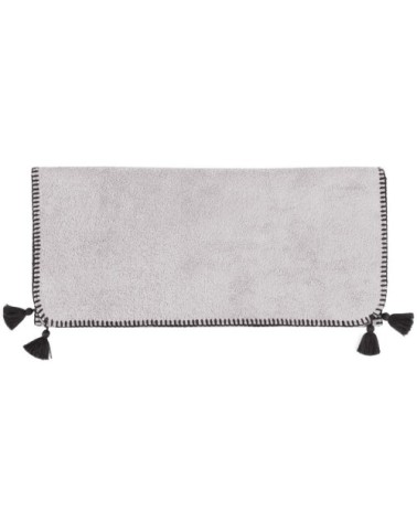 Serviette de toilette en coton bio  gris perle 50x90 cm