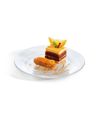 Assiette à dessert en verre D19cm