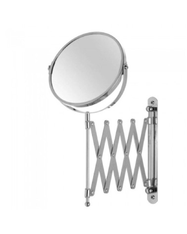 Miroir mural grossissant x2 double face avec bras