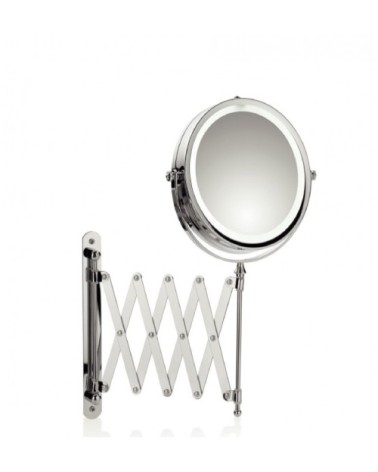 Miroir rond grossissant mural lumineux led x5