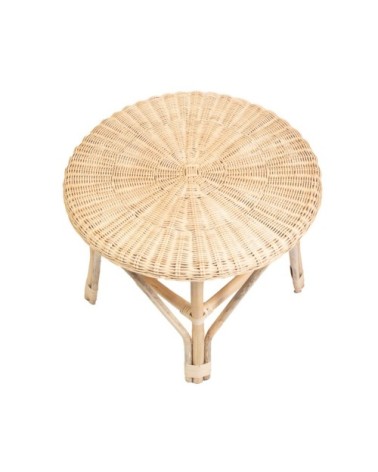 Table basse ronde en rotin D60 -ERIA