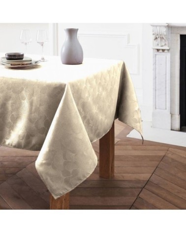 Nappe en Polyester Bois De Rose 160x160 cm cm