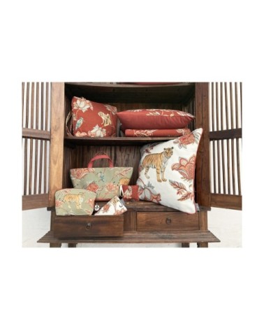 Cale reins tapisserie indiennes rouge