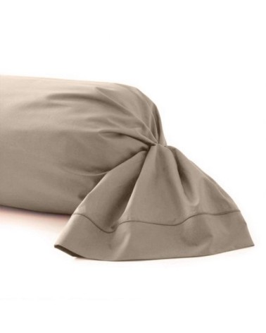 Taie de traversin en Percale Mastic 40x185 cm cm