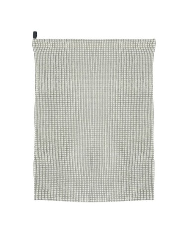 Torchon nid d'abeille  en coton ombre 50 x 70