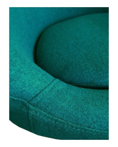 Fauteuil en tissu turquoise