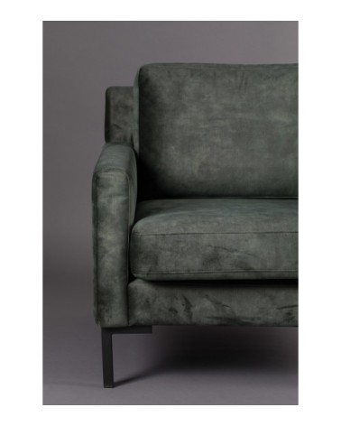 Fauteuil en tissu vert kaki