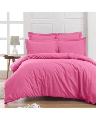 Drap housse en percale de coton Rose Indien 90x190 cm