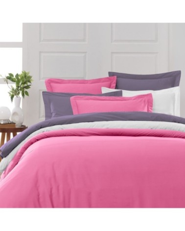 Drap housse en percale de coton Rose Indien 90x190 cm