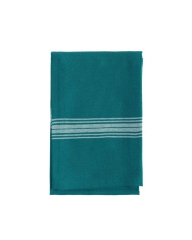 Lot de 3 torchons coton  petrol 50x70 cm