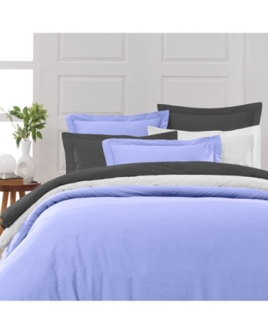 Housse de couette en percale coton  blanc 240x220 cm