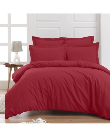 Housse de couette en percale coton  cardinal 200x200 cm
