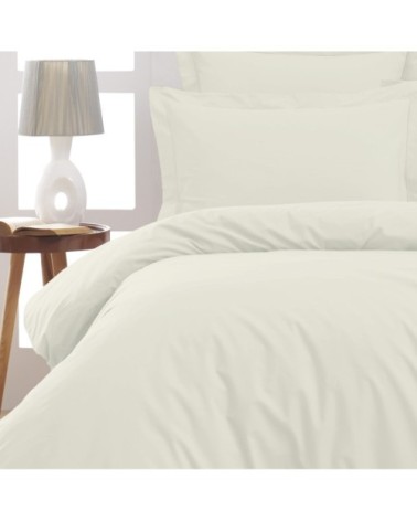 Housse de couette en percale coton  ecru 260x240 cm
