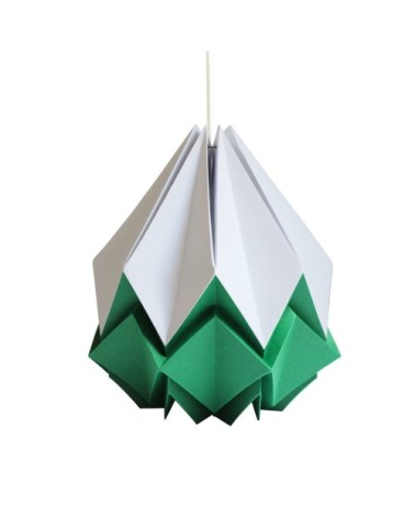 Suspension origami bicolore en papier taille L