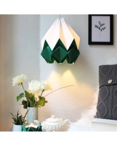 Suspension origami bicolore en papier taille L
