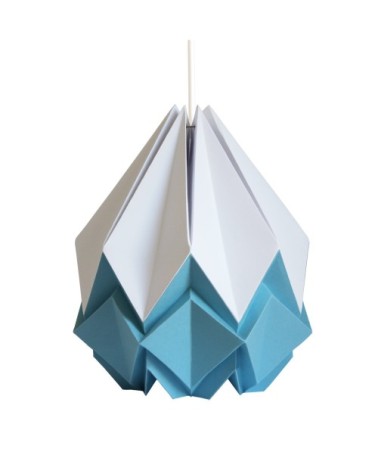 Suspension origami bicolore en papier taille L