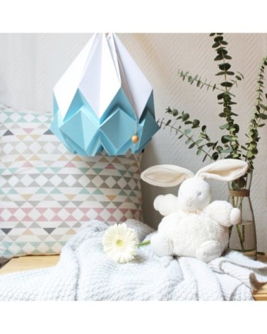 Suspension origami bicolore en papier taille L