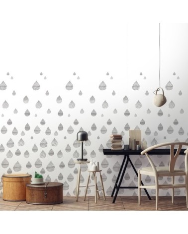 Papier peint noir et blanc