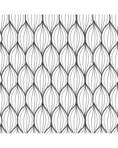 Papier peint noir et blanc imprimé graphique