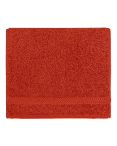 Lot de 3 serviettes invité 550gr/m²  terracota 30x50 cm