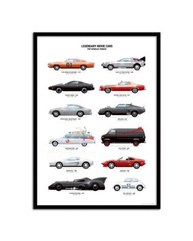 Affiche d'art avec Cadre bois noir - 50 x 70 cm