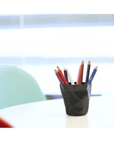 Pot à crayons design noir