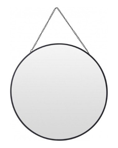 Miroir noir suspendu avec chaînette D29
