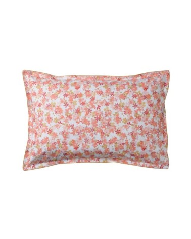 Taie d'oreiller en percale de coton rose 50x75