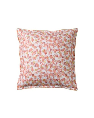 Taie d'oreiller en percale de coton rose 65x65