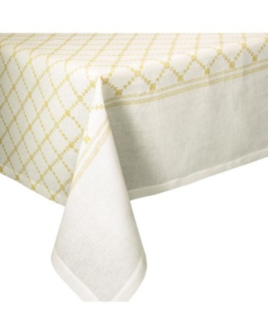 Nappe en lin jaune 170x250