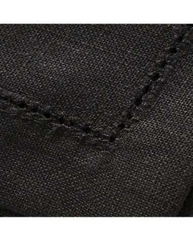Serviette de table en lin noir 50x50