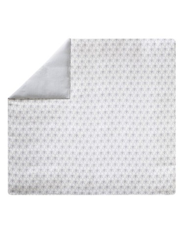 Housse de couette en lin blanc 260x240