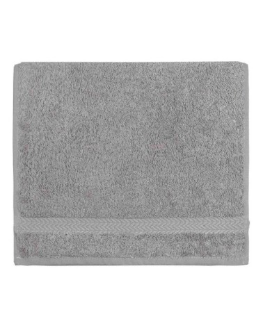 Lot de 3 serviettes invité 550gr/m²  gris perle 30x50 cm