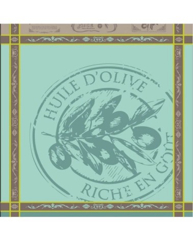 Torchon de cuisine picholine coton vert 70 x 50