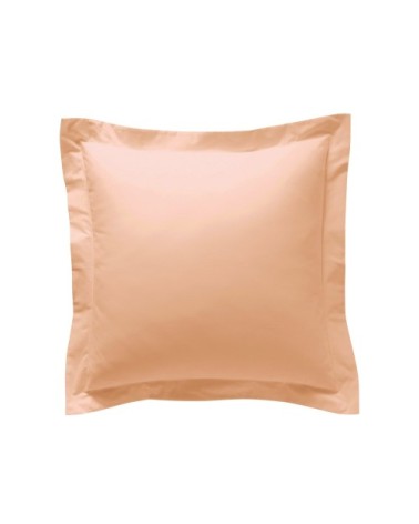 Taie d'oreiller 63x63 en percale de coton  rose nude