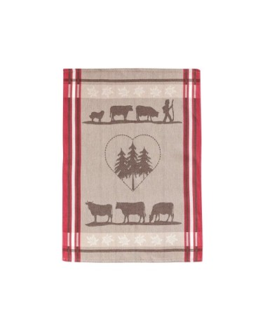 Lot de 6 torchons gris en coton 50x70