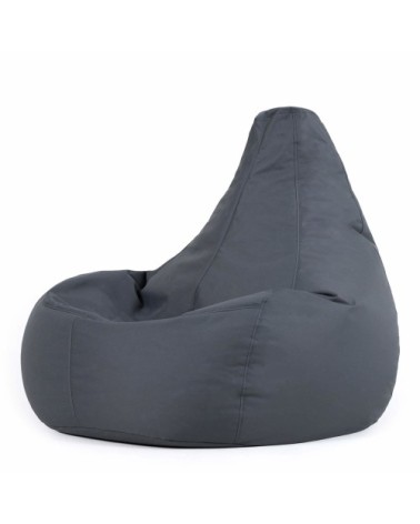Pouf inclinable à dossier haut intérieur et extérieur gris anthracite
