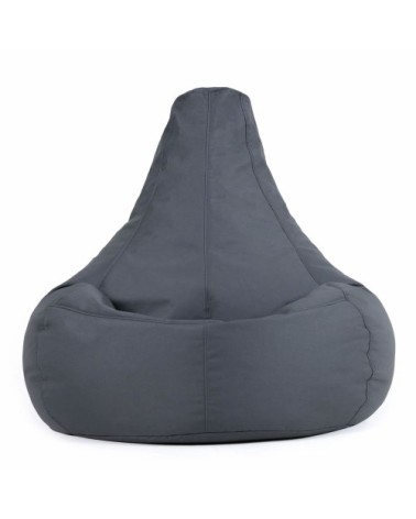 Pouf inclinable à dossier haut intérieur et extérieur gris anthracite