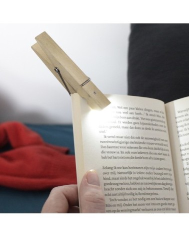Lampe de lecture pince à linge