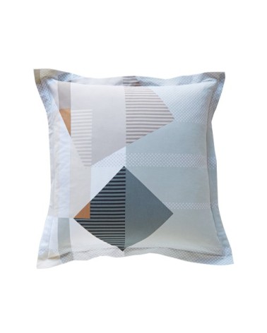 Taie d'oreiller 65x65 en coton gris