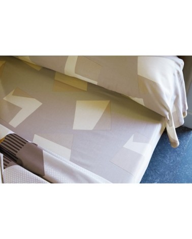 Housse de couette graphique 260x240 en coton multicolore