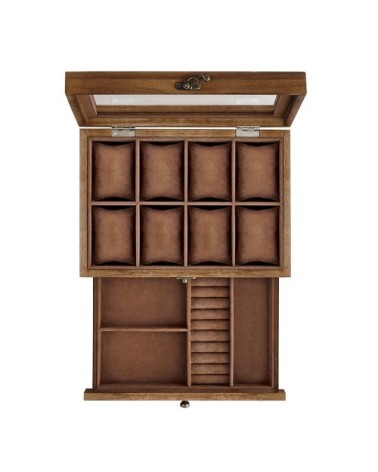 Boîte à montres avec 1 tiroir - bois
